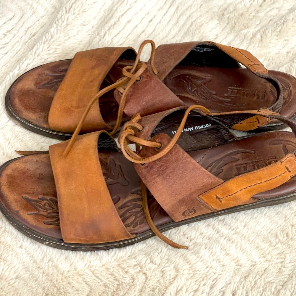 Leather Born sandals. Unique and comfortable. Simple sandal.